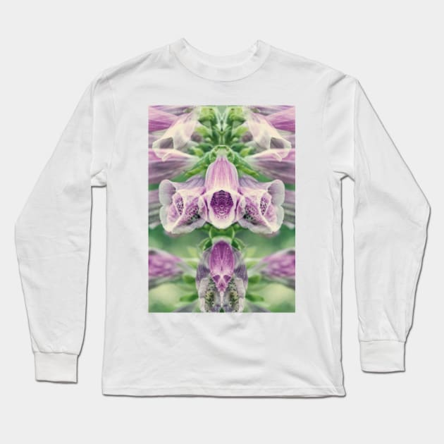 Digitalis purpurea Long Sleeve T-Shirt by n-dee-s